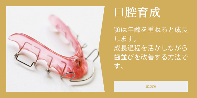 床矯正（咬合誘導）